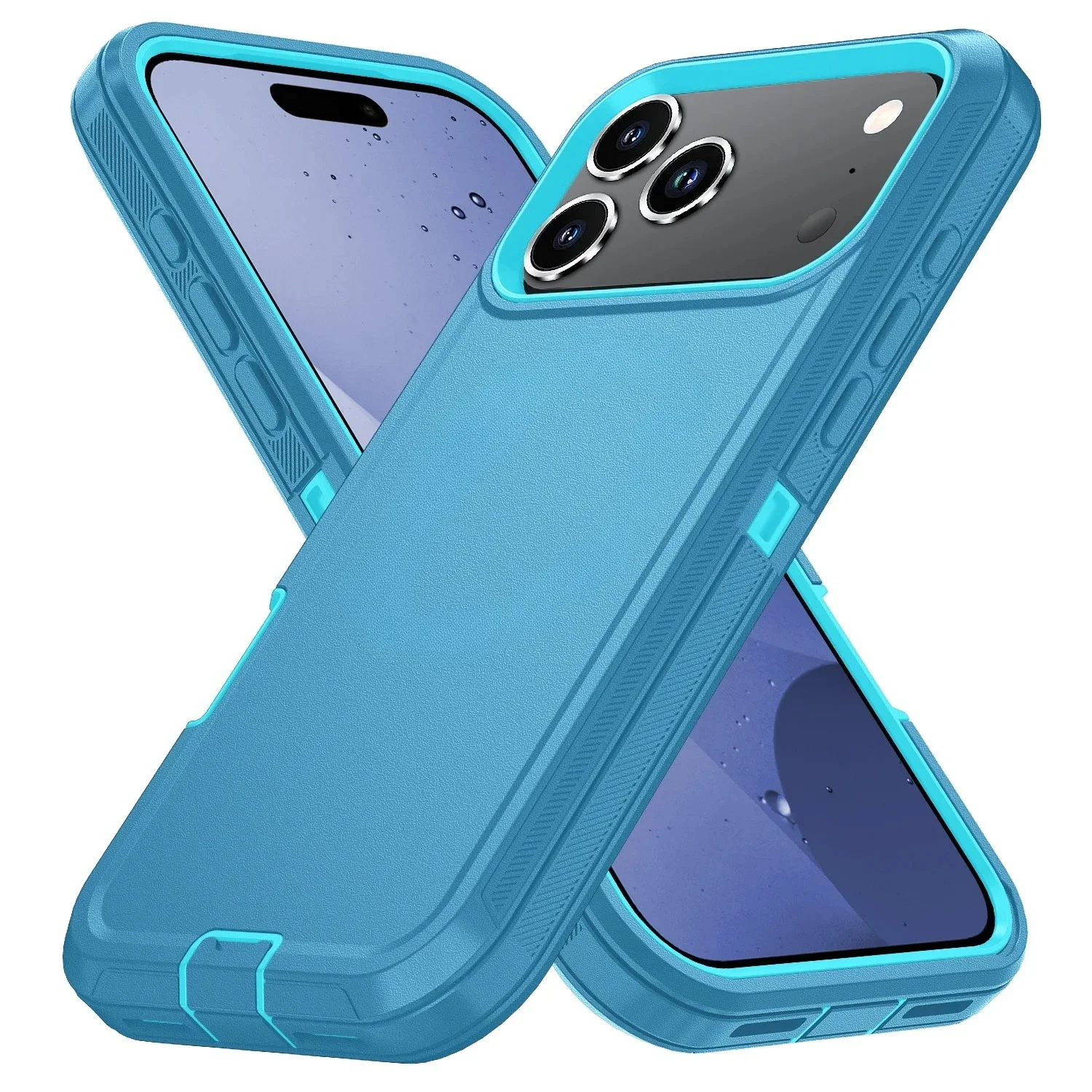 Shockproof Armor Defender Phone Case with Hard PC+TPU Bracket Back Cover