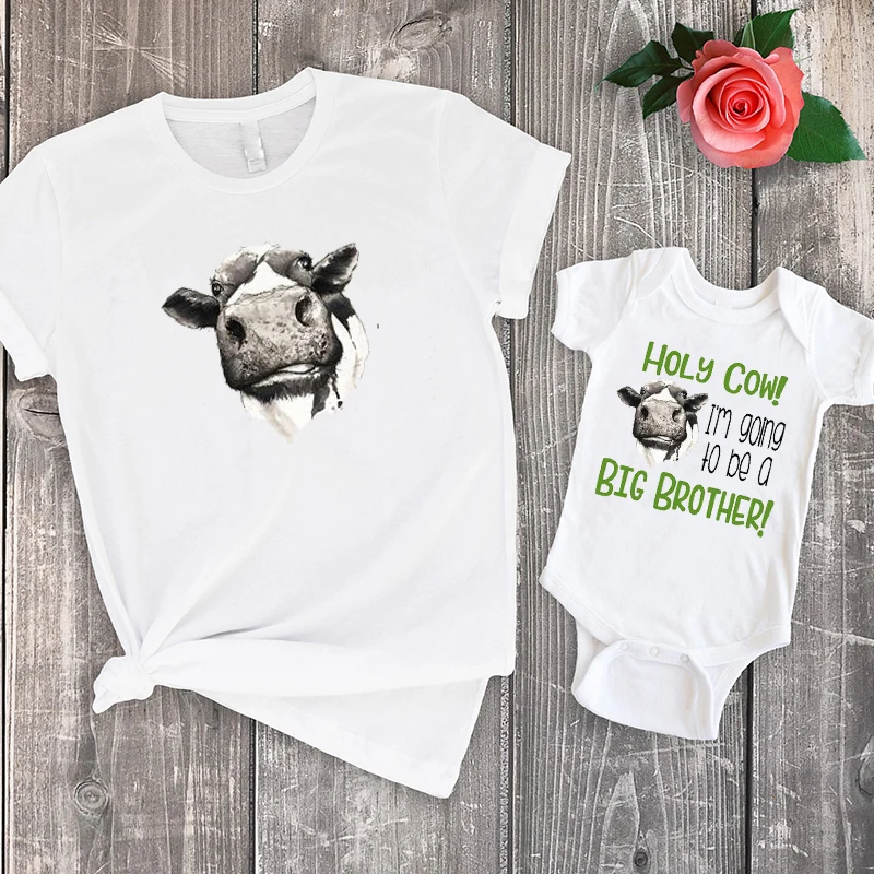 

Big Brother Shirt Brothers Tees Family Clothing Dad and Son Matching Clothes 2022 Fashion Print Short Cotton T-Shirts