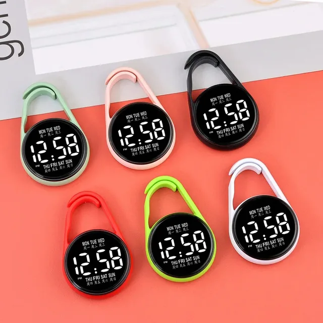 Montre électronique LED suspendue, veilleuse, montre numérique électronique suspendue, montre de poche 1