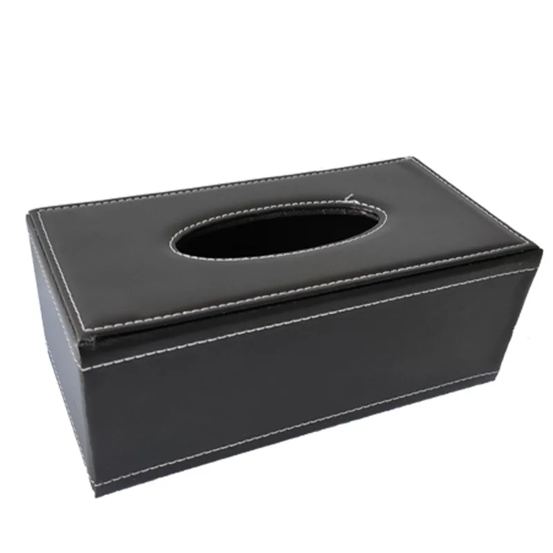 Leather Paper Drawer Living Room Household Tissue Box Creative PU Napkin Paper Box Car Mounted Tissue Box tissue box tissue dispenser napkin holder