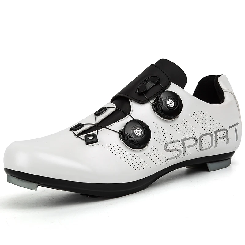 Men Women Professional Cycling Road Shoes Route Cleats Road Bike Speed Flat Sneaker Racing Bicycle Mountain Spd Biking Footwear 3