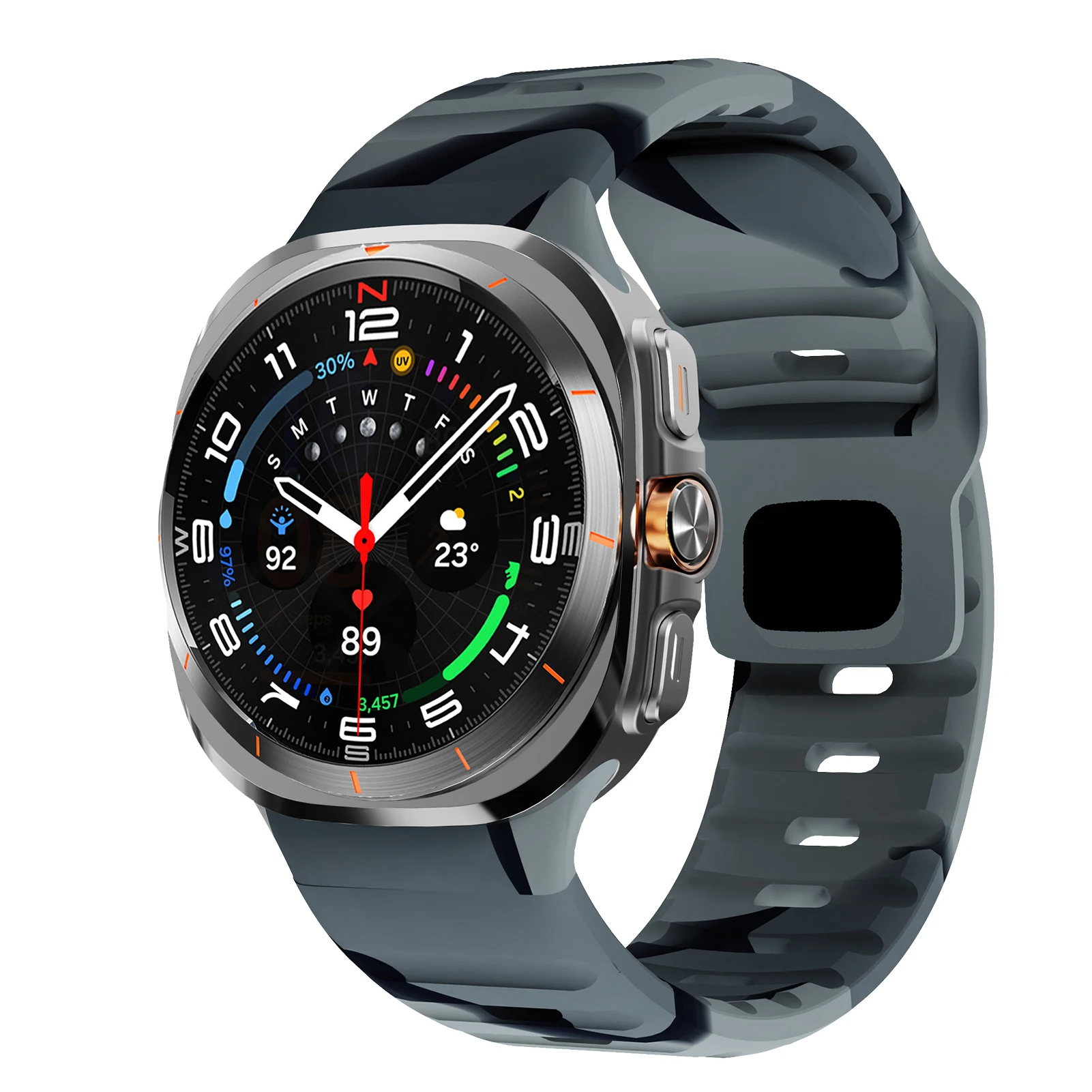Enhanced Silicone Sport Strap for Galaxy Watch Ultra 47mm - Premium Watch Accessories