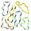 1Pcs Tangle Rope Twist Fidget Toy Rrainbow Circle Sensory Autism Therapy Jouet Anti Stress Enfant Juguete Antiestres Niños 5