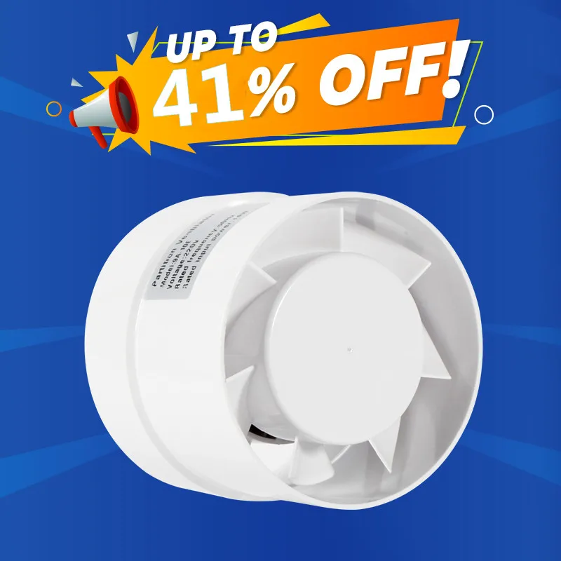 Ventilatore Bagno OLSKFUH 4 Pollici - Aspiratore Elettrico Con Persiana Bianco - Foto 8