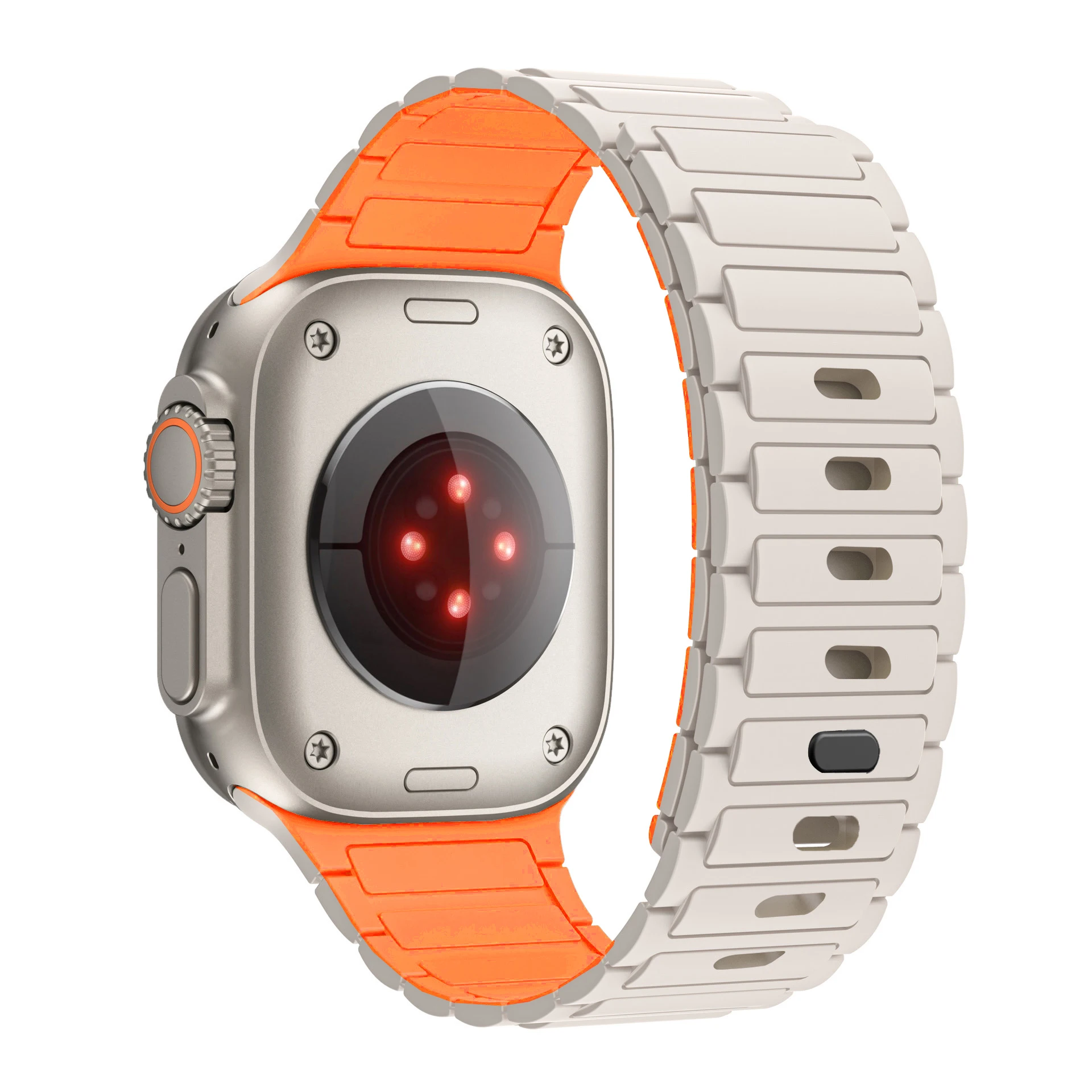 Stylish Magnetic Loop Silicone Watch Band Strap