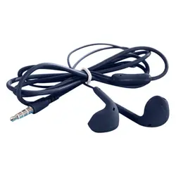High - Quality 3.5mm Stereo In - Ear Earphones with Microphone and Enhanced Bass (Dark Blue)