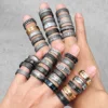 Vintage Viking Runes Celtic Knot Men Rings Stainless Steel Jewelry Punk Rock Fashion Accessories For Women Couple Gift Wholesale 3
