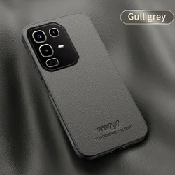 Leather Texture Magnetic Car Holder Phone Case with TPU+PU Soft Bumper Protection for Infinix Note 40 Pro 4G (GRAY)