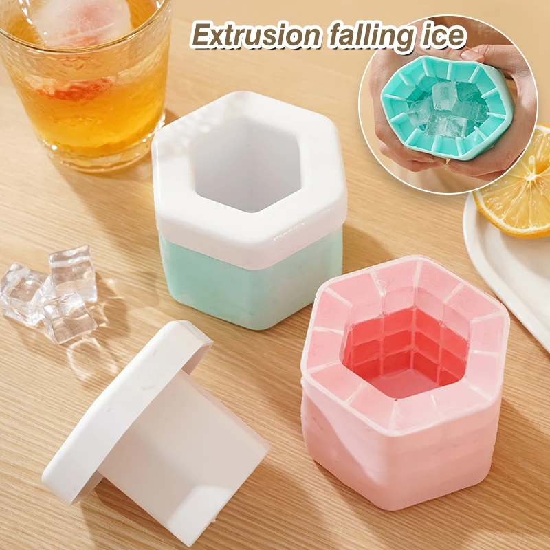 Ice Bucket Cup Mold Ice Cubes Tray Food Grade Quickly Freeze Silicone Ice  Maker Cylinder Trays Ice Bucket for Whiskey Beer - AliExpress