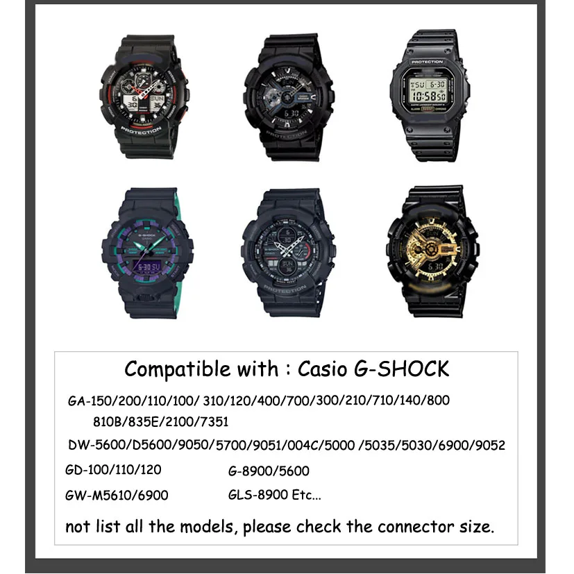 Фото Ремешок нейлоновый для Casio G-SHOCK 700 GD100 DW5600 №3
