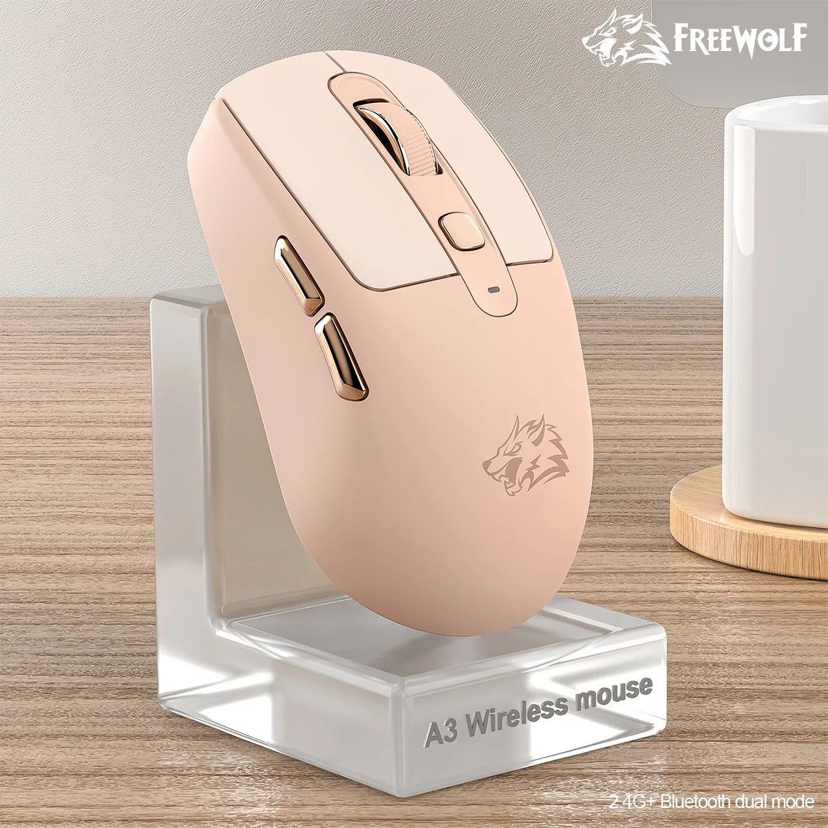 2.4G wireless mouse Bluetooth dual-mode low-frequency Type-C charging Win/MAC/Android