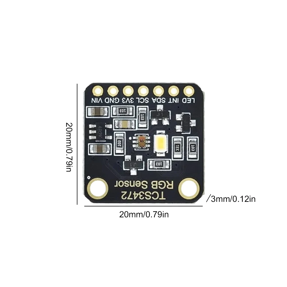 Tcs34725 Color Recognition Sensor TCS34725 RGB Color Sensor Module ...