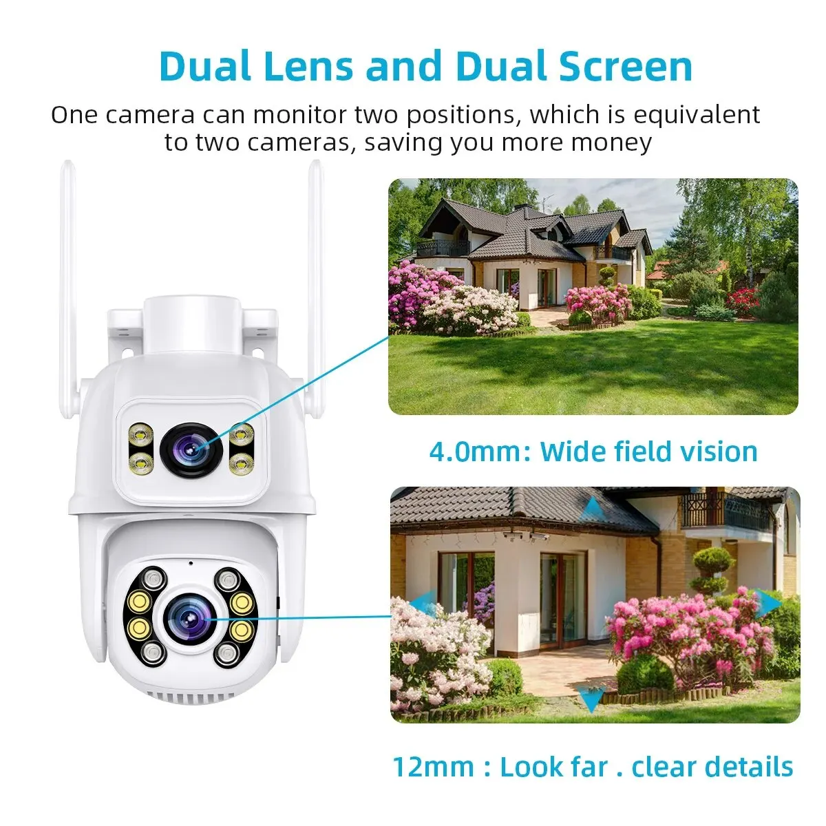  ũ   8MP 4K PTZ Wi-Fi ī޶   Ai ΰ  ڵ   ǿ  ī޶ iCSee 