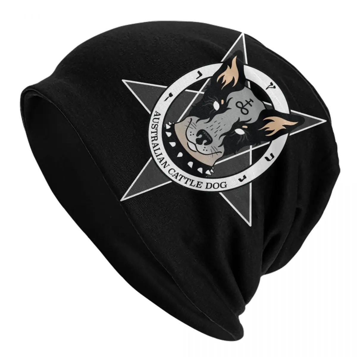 

Australian Cattle Dog Caps Devil Cool Adult Outdoor Skullies Beanies Hats Summer Warm Thermal Elastic Bonnet Knit Hat