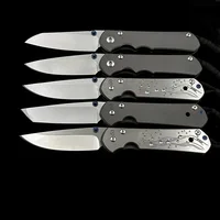 Chris Reeve Large Inkosi 21TH/25TH  Anniversary Titanium Handle Folding Knife Outdoor Camping Hunting Pocket Knife 2