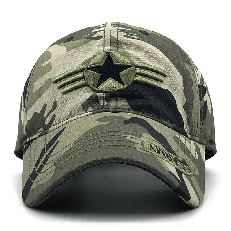 

Military Baseball Caps Camouflage Tactical Army Soldier Combat Paintball Adjustable Summer Snapback Sun Hats Men