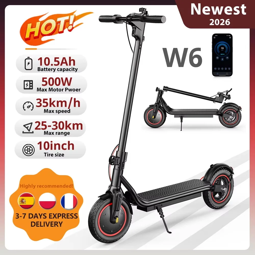 Hulajnoga elektryczna iScooter W6 10 cali 500W z EU za $164.56 / ~615zł