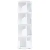 4-Layer Rotating Bookshelf Bookcase,360° Freestanding Storage Shelf Display Rack Bookcases Furniture 6