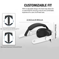 Head Strap Compatible with Oculus Quest 2,VR Accessories Adjustable Elite Strap Replacement for Enhanced Comfort Support - Image 4