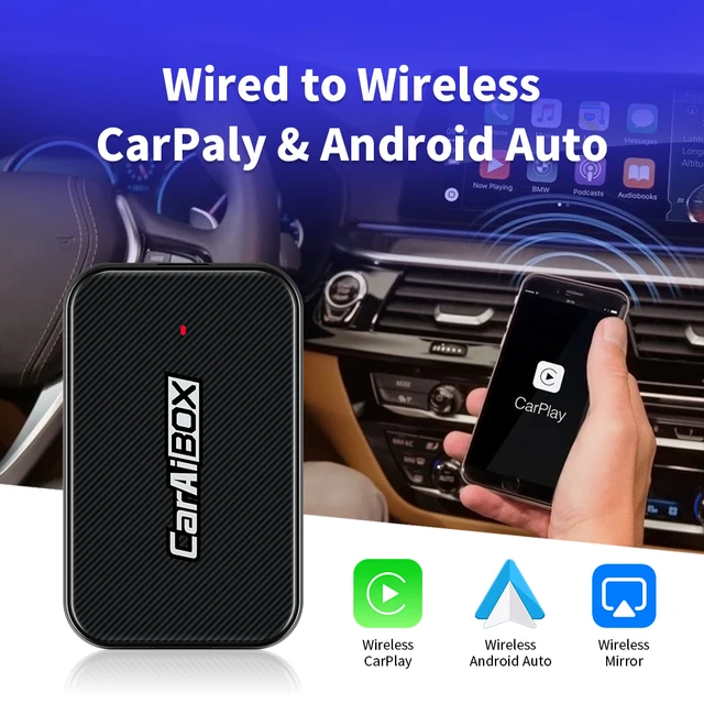 CarAiBOX Neueste Drahtlose CarPlay Adapter Drahtlose Android Auto 
