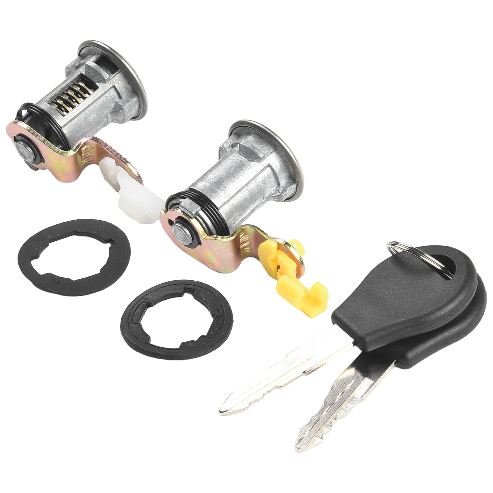 2PCS Left+Right Car Door Lock Barrel Cylinder With 2 Key For Nissan