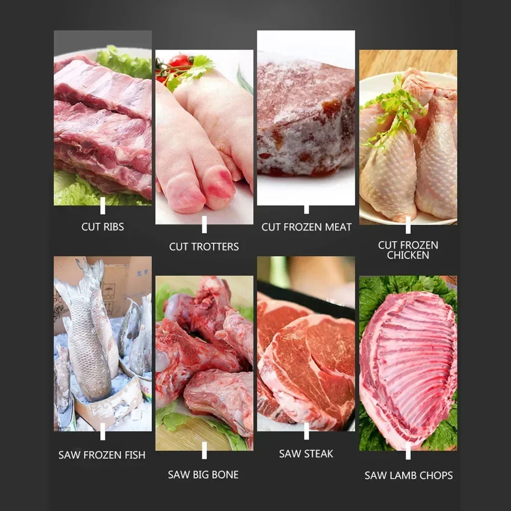 Automatic Bone Cutting Machine Commercial Bone Sawing Cutting Machine Pork Ribs Frozen Pork Trotters Bone Steak Cutting. 4