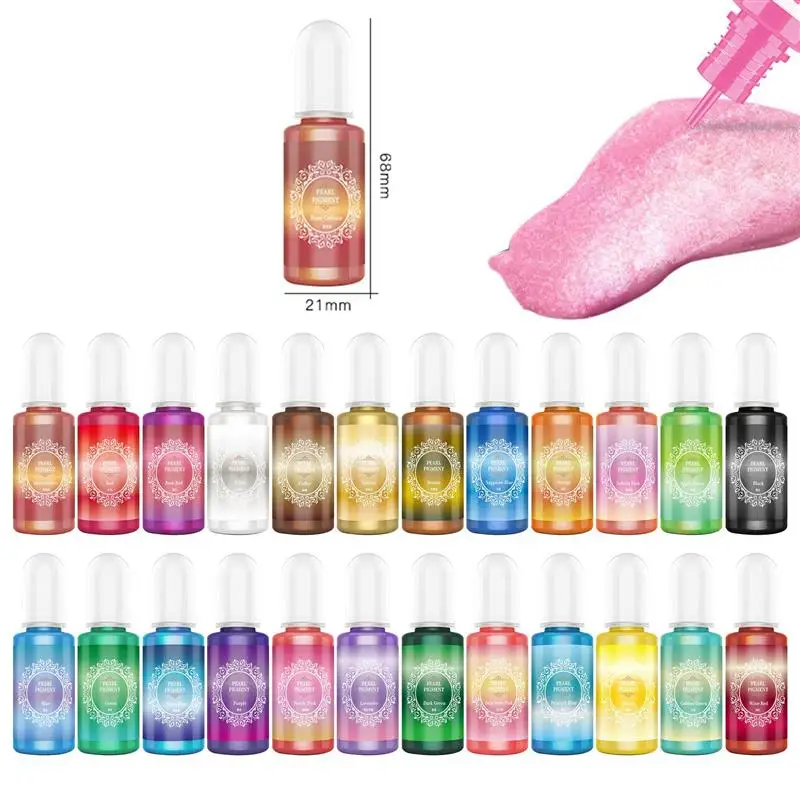 Pearlescent Dye Liquid Concentration for Epoxy Resin and Mold Crafting