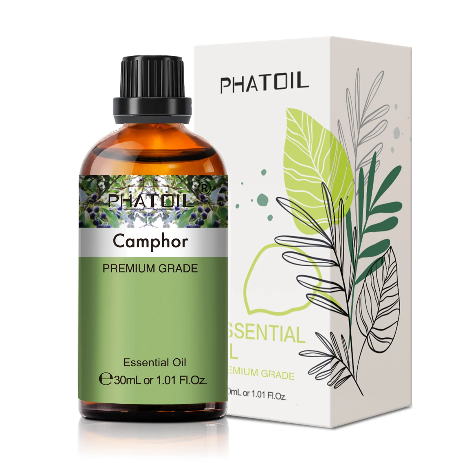 PHATOIL 1 pièces huile essentielle d'aromathérapie 30ml citron Eucalyptus lavande bergamote jasmin jiépro Rose vanille arôme huile essentielle