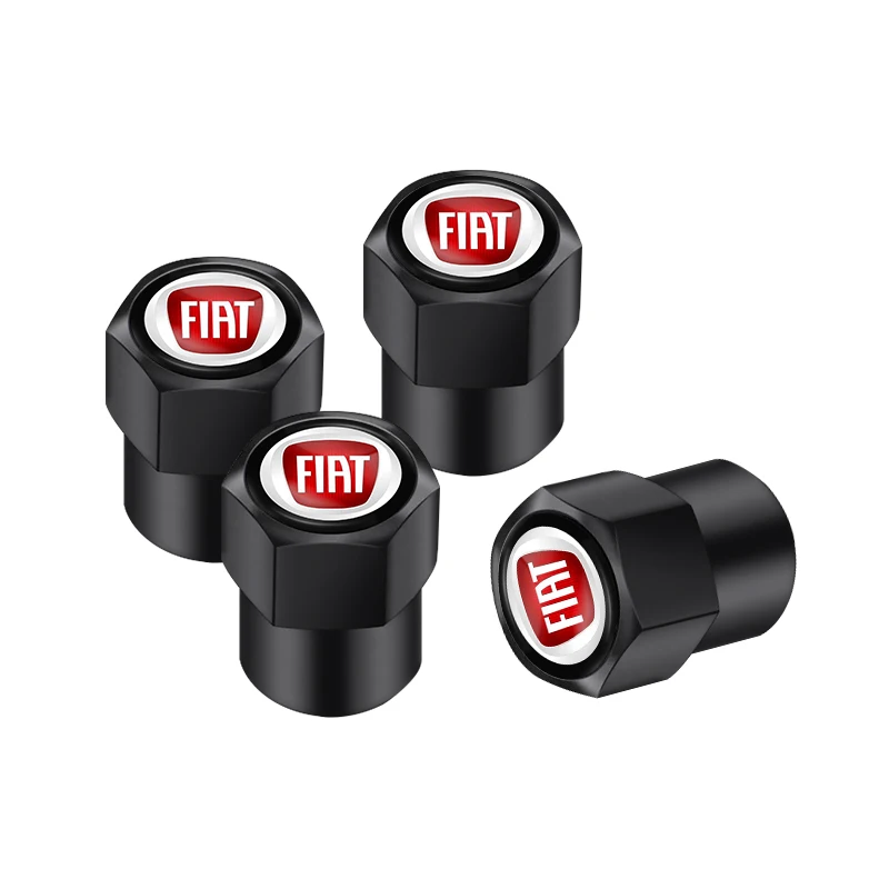 4Pcs 3D Metal Tire Valve Caps - Premium Car Tyre Air Stem Covers