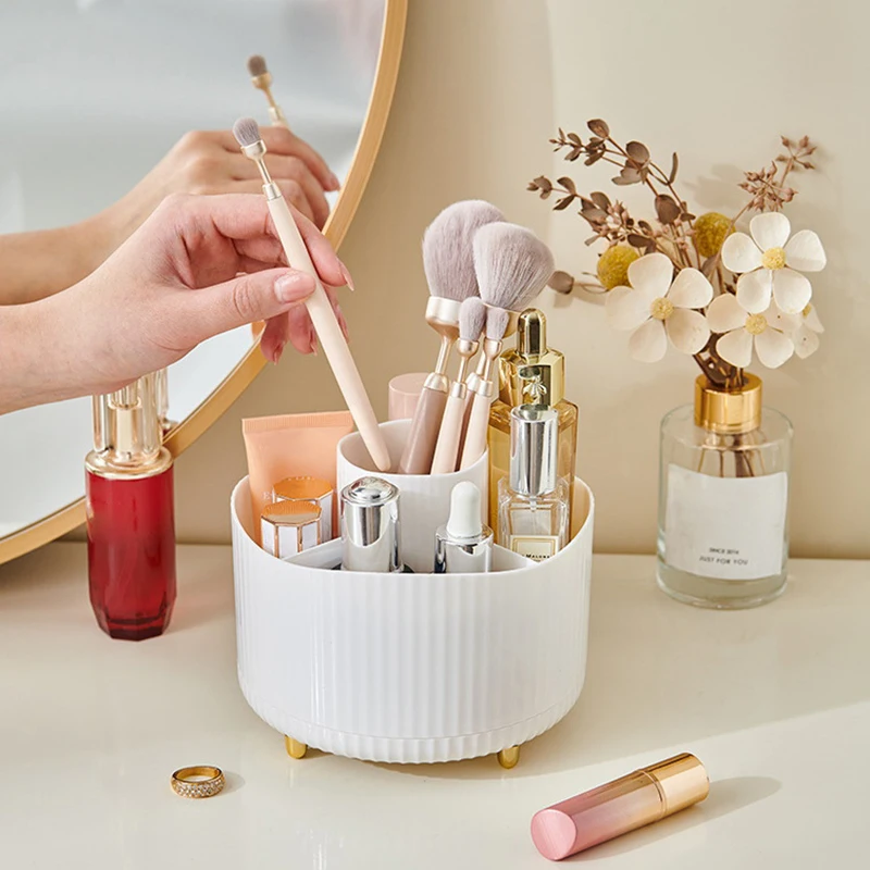 Brushes Organizer Makeup 360 Rotating Brush Holder Makeup Brush Holder  Organizer Pencil Pen Holder For Desk Bathroom Lipstick - AliExpress