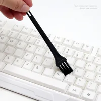 100Pcs Nylon Cleaning Brush Computer Keyboard Grinder Garlic Press Black Small Brushes Dust Removal For Office Table Home 2
