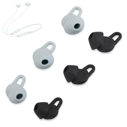 Premium Silicone Ear Tips - Set of 6 Replacement Earphone Tips for M-3Pairs (Cyan)