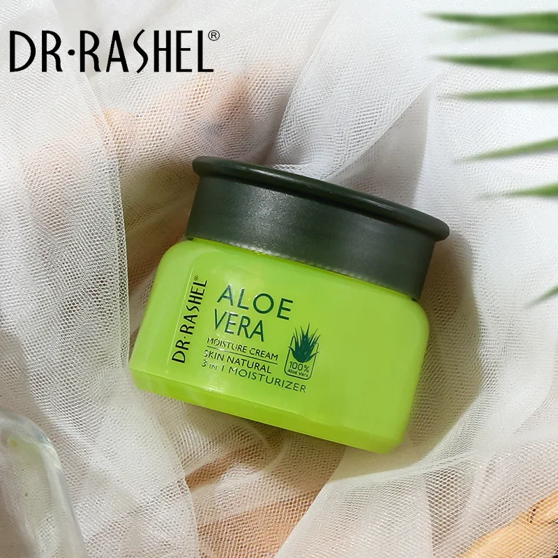DR.RASHEL Natural Aloe Vera face Cream Acne Treatment Moisturizing Hydrating After-Sun Repair Skin Smooth Whitening Day Cream