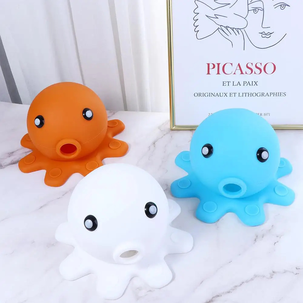 Deeper Bath Silicone Octopus Shaped Suction Cup Seal Bath Accessories Tub Stopper Bathtub Overflow Drain Cover