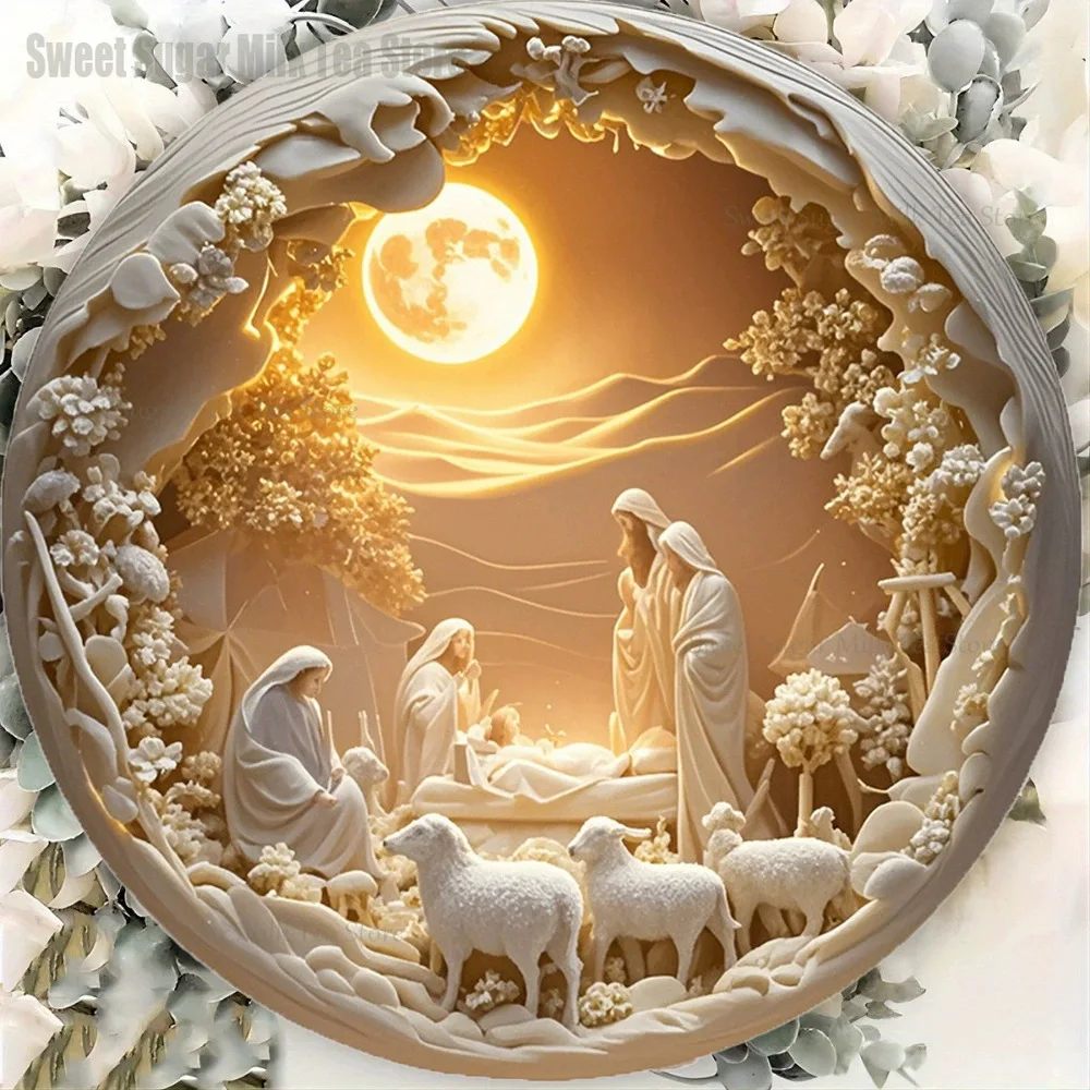 3 Sets Ornements De Scène Naissance Jésus Bricolage Décor Bureau Pour 3 Sets Ornements De Scène Naissance Jésus Bricolage Décor Bureau Pour