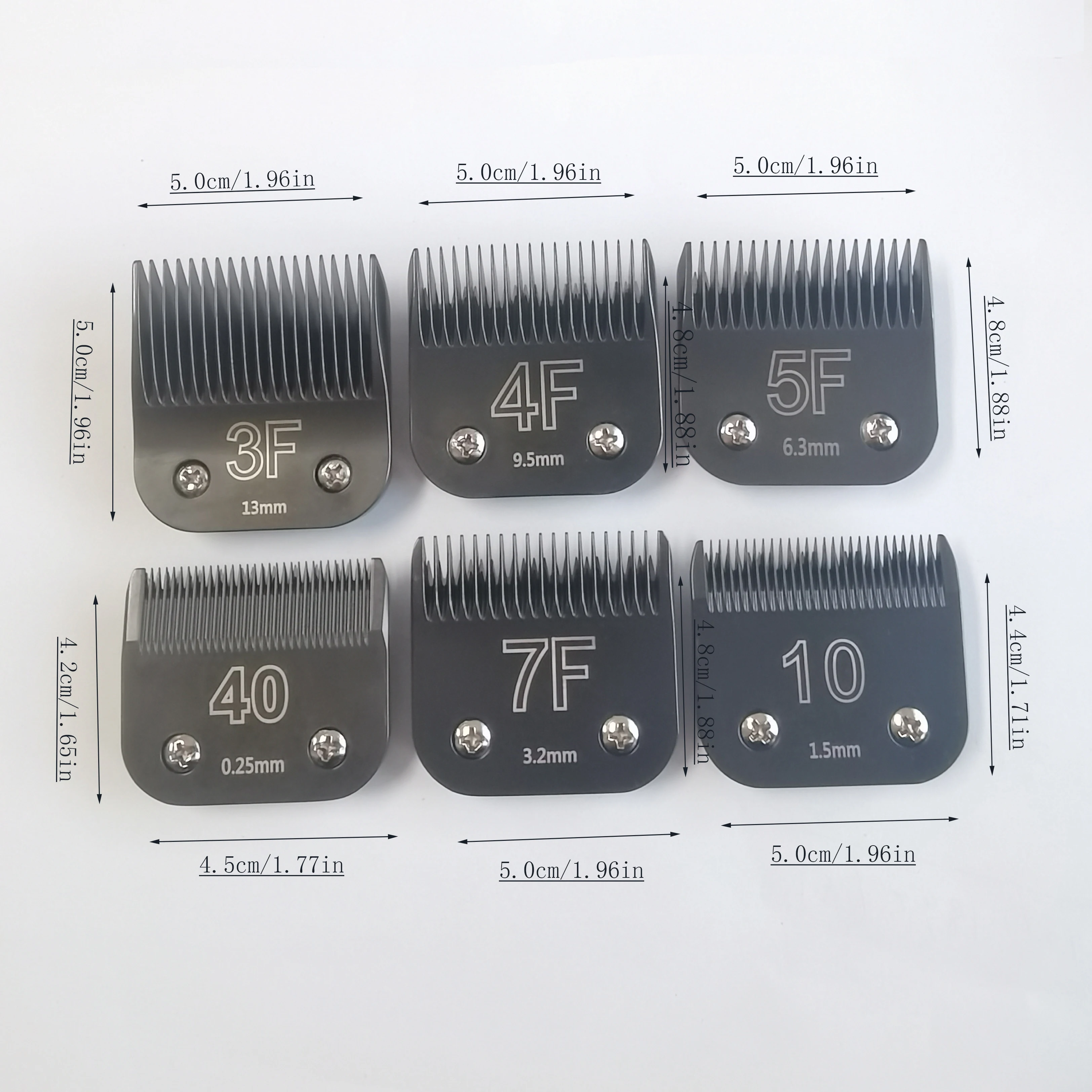 Cortadora de Pelo Profesional para Mascotas Sirreepet, Cuchilla A5, Color Negro, 3F/ 4F/ 5F/ 7F/ 10 # / 40 #