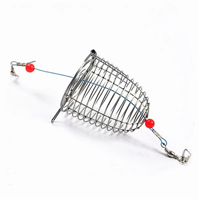 1pcs Stainless Steel Fixed-point Metal Nesting Device Fishing Cage