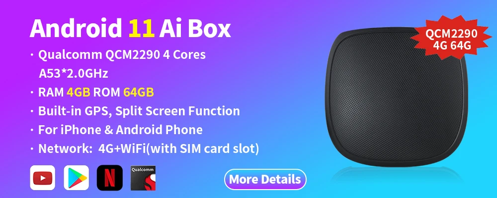 Carplay-Noir - UNIQUEMENT pour téléphone Android - EKIY Mini boîtier ...