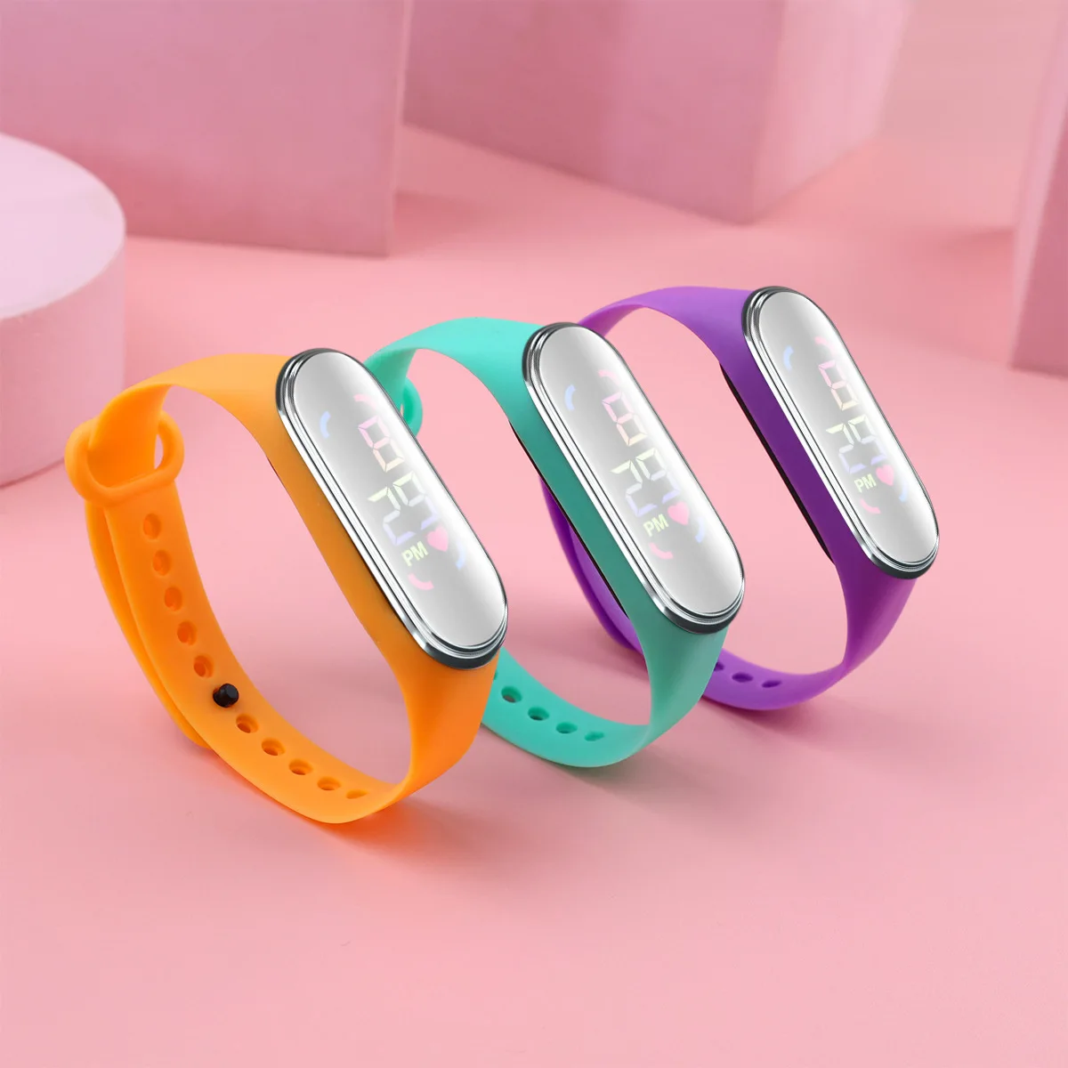 2025 Fashion Children Watches Sports Luminous Bracelet Women LED Watch for Girls Waterproof Digital Ladies Clock Kids Gift 4