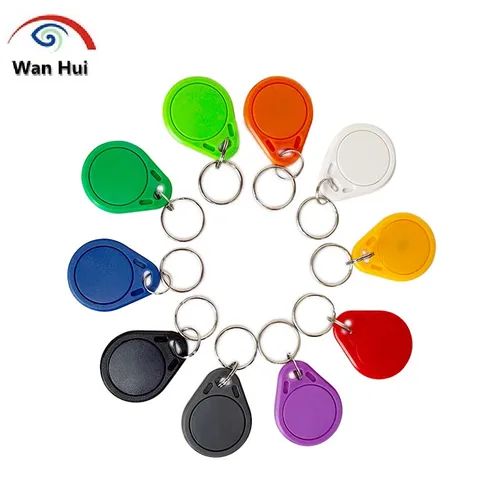 UID IC 카드 NFC 태그, 13.56 MHz RFID 키체인, HF, S50 블록 0, 재기록 가능 복사 공백 NFC, llavero porte cle, 10 개 2