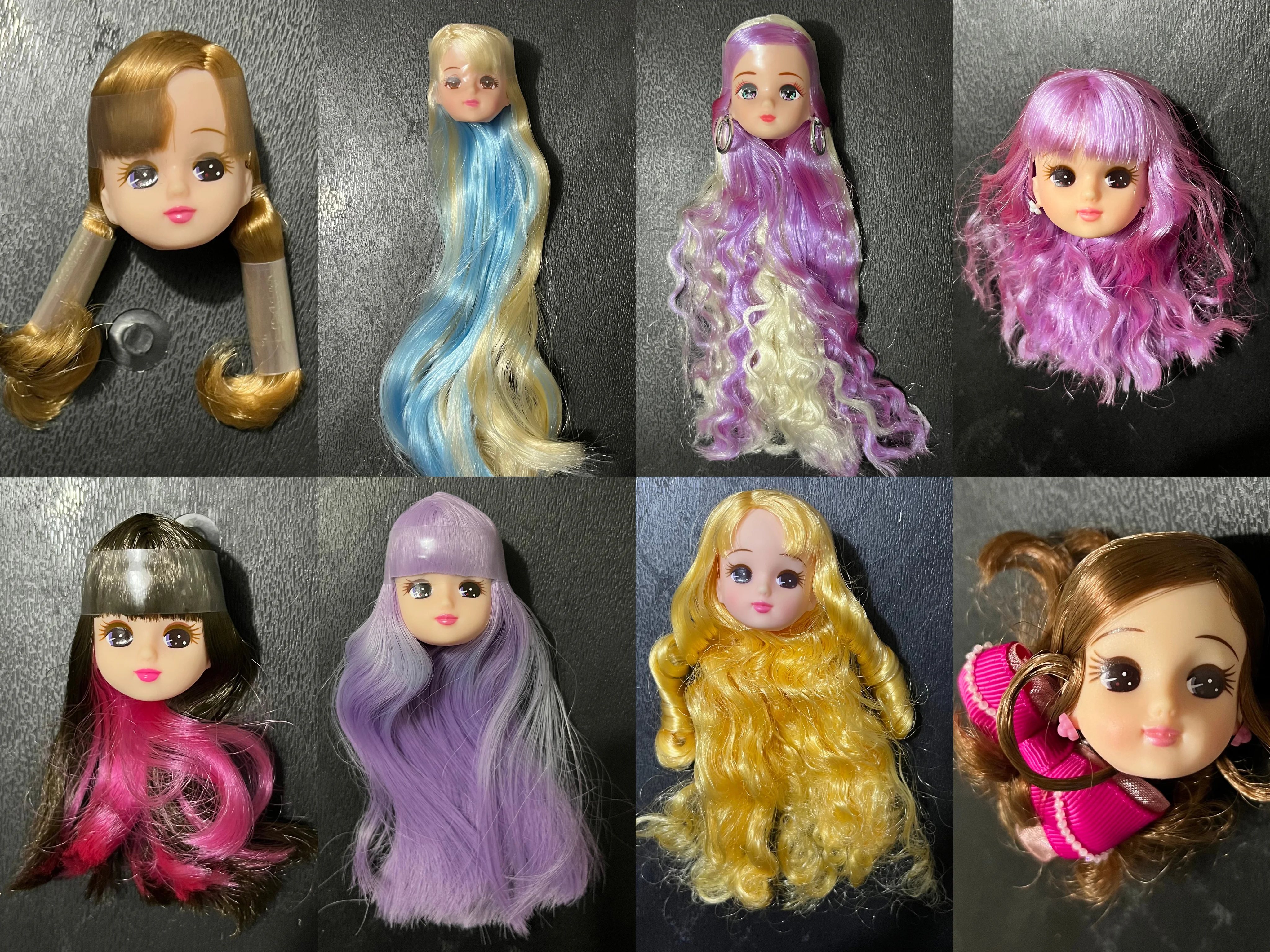 Licca Doll Toys Heads Accessories