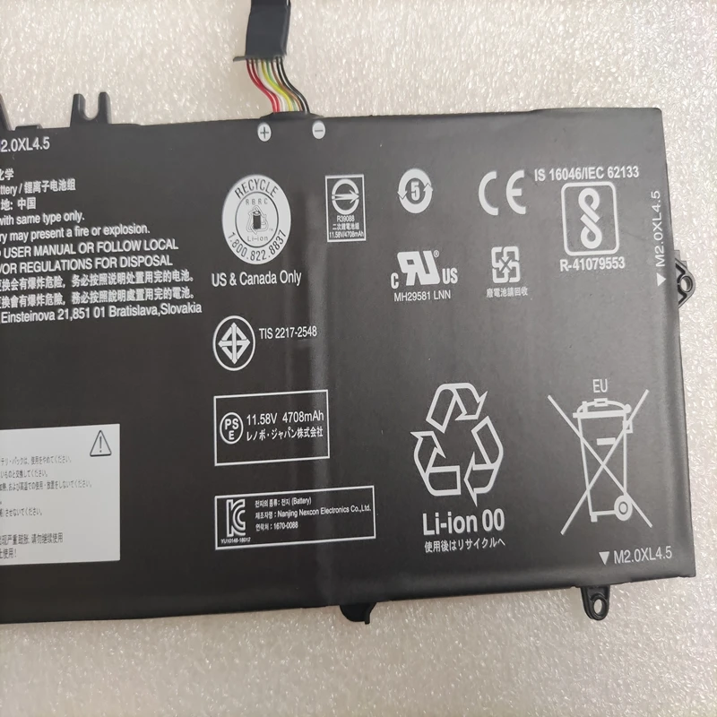 Bateria Lenovo Thinkpad para Thinkpad L18c3pd1 L18l3pd1 L18m3pd2 02dl013 02dl014 02dl016 T490s 20nx 20ny T495s 20qj T14s 20t0 20t1 - Imagem 4