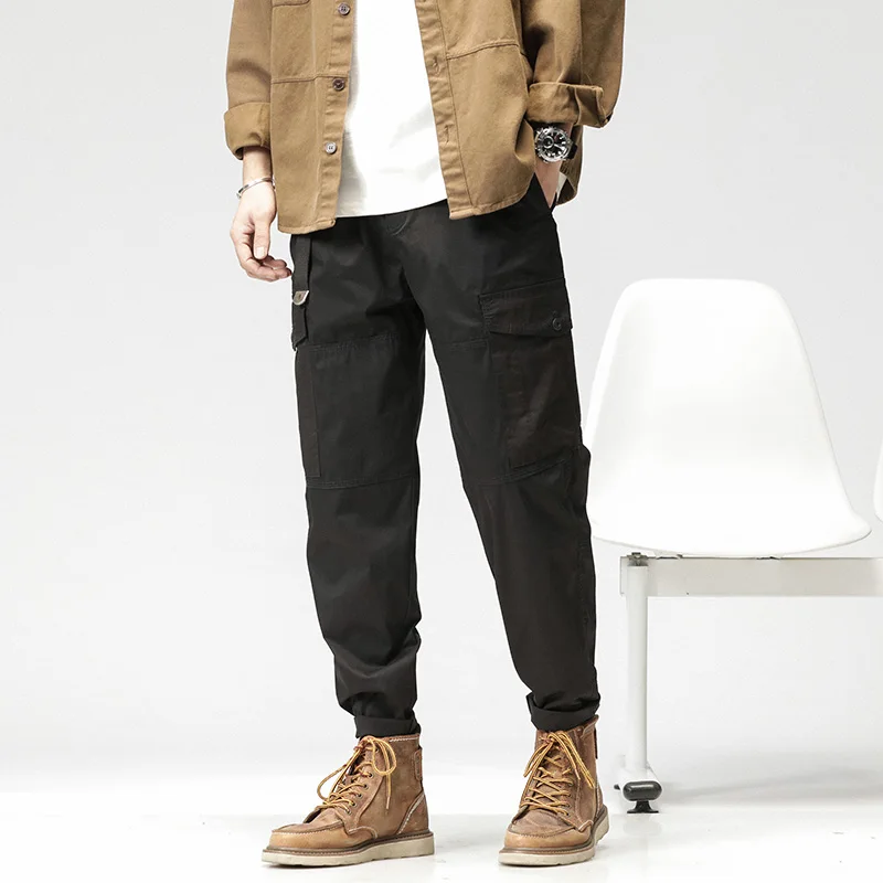 

Spring 2023 New Multi Bag Pants, Straight Tube Pants, Long Pants, Workwear Pants, Casual Versatile, Simple, High Street Style, S