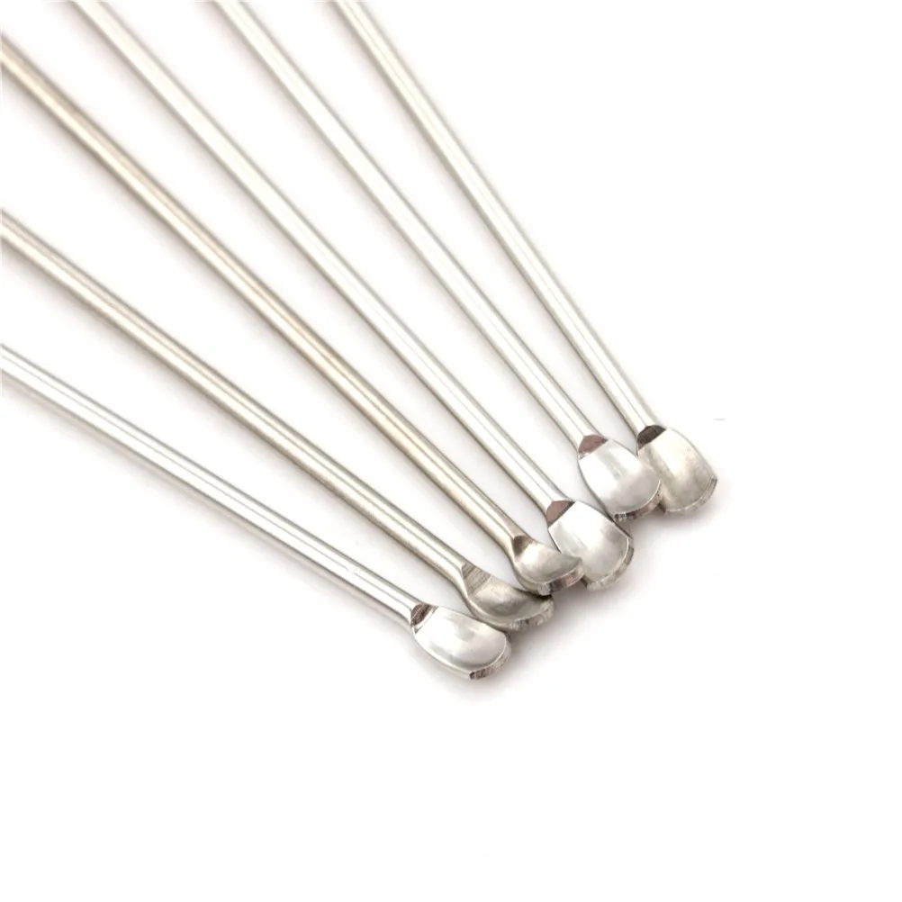 Lab Spoon Spatula Stainless Steel Micro Spatula Medicine Scoop U-Shape Pharmacy NMR Tube Spoon