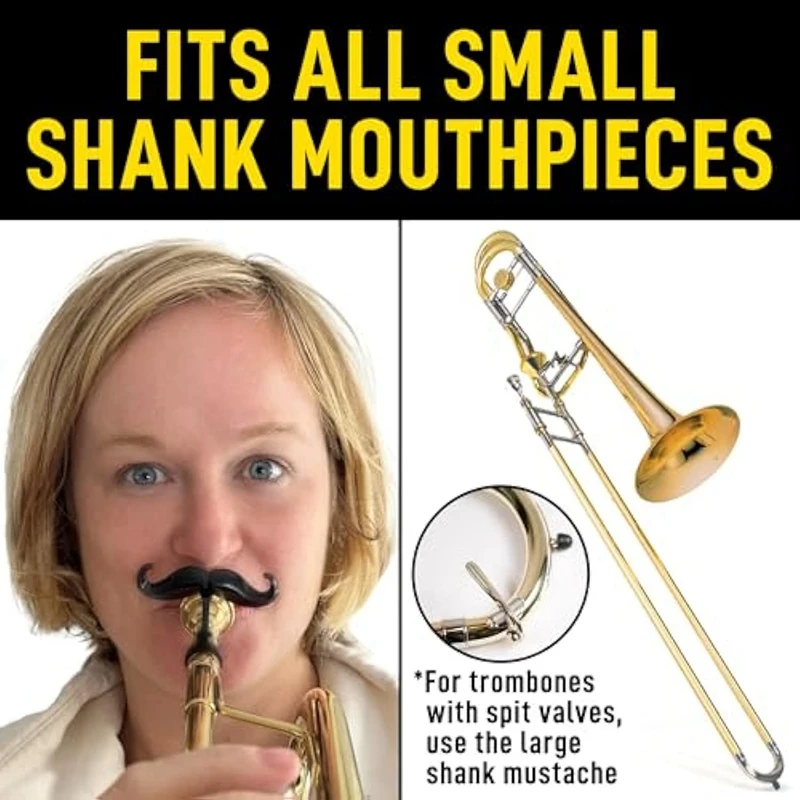 Clip-On Beard For Trumpet And Trombone-Protective Case Included-Fits All Trumpet Mouthpieces Mouthpiece Not Included