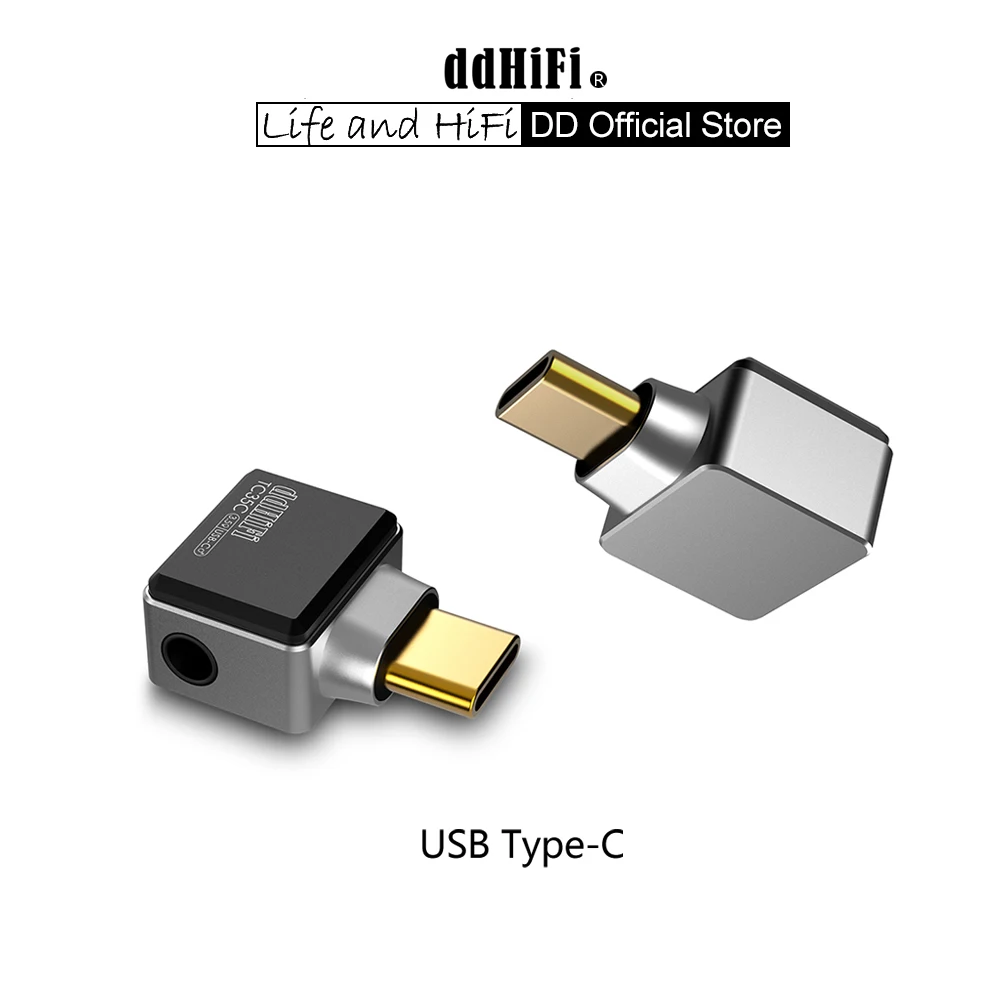 Earphone Cable DAC DD ddHiFi TC35C USB-C to 3.5mm Headphone Adapter Lossless Music Decoder ALC5686 DAC Chip Up to 32bit / 384kHz PCM Decoding earphone cable dac