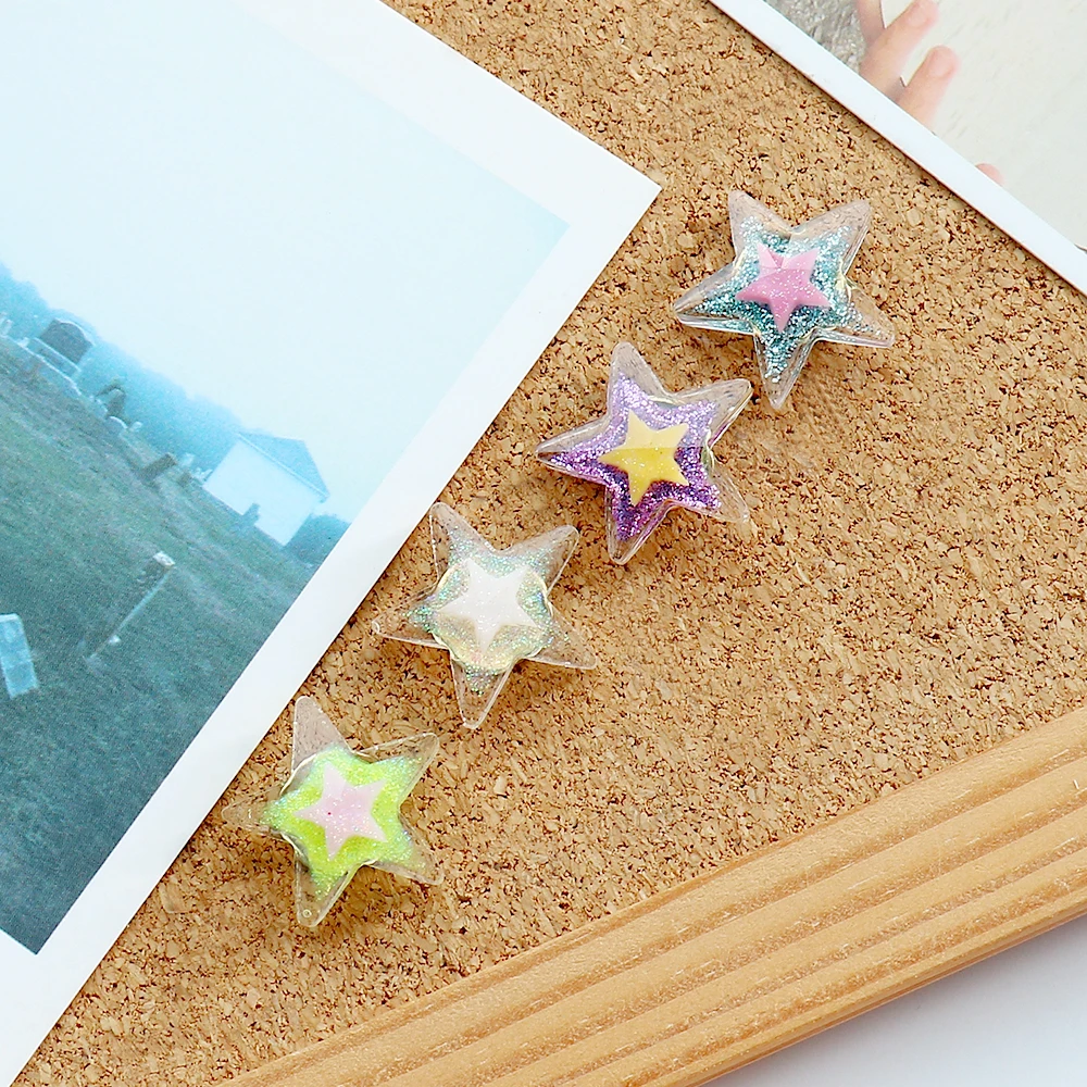 

ALLTU 10pcs Star Stud Photo Decoration Painting Metal Marking Nail