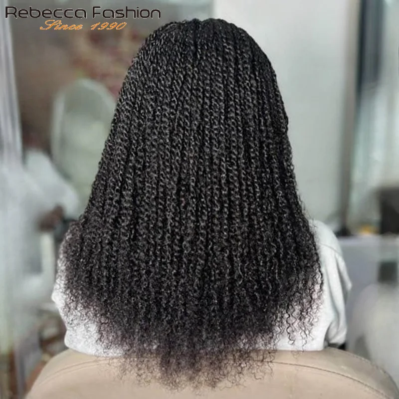 QVR Afro Kinky Bulk Human Hair Kinky Curly Bulk For Braiding DreadLock 50g/Pack Hair Extentions Natural Color No Attachment 2