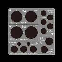 Military Model Modification Tool German Tiger Tank Bearing Wheel Spray Plate Leak 1/32 1/35 2