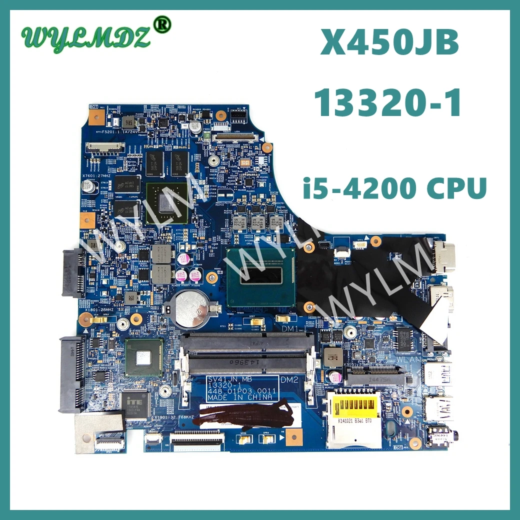 

Процессор X450JB 13320-1 i5-4200HQ GT940M/2G Материнская плата Asus X450J X450JN SV41JN A450J X450JB, тест материнской платы ноутбука ОК